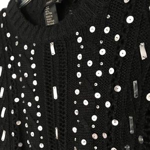 ✨Vintage✨ Marc Jacobs black knit sweater w sequins